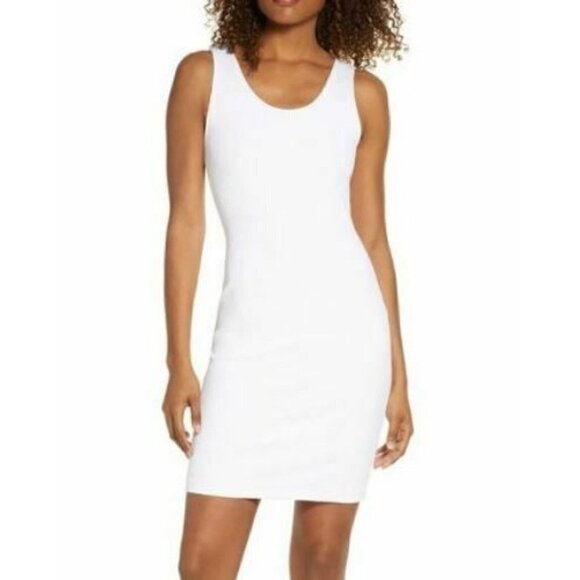 New Year of Ours Rachel White Tank Dress Medium - Picture 1 of 8